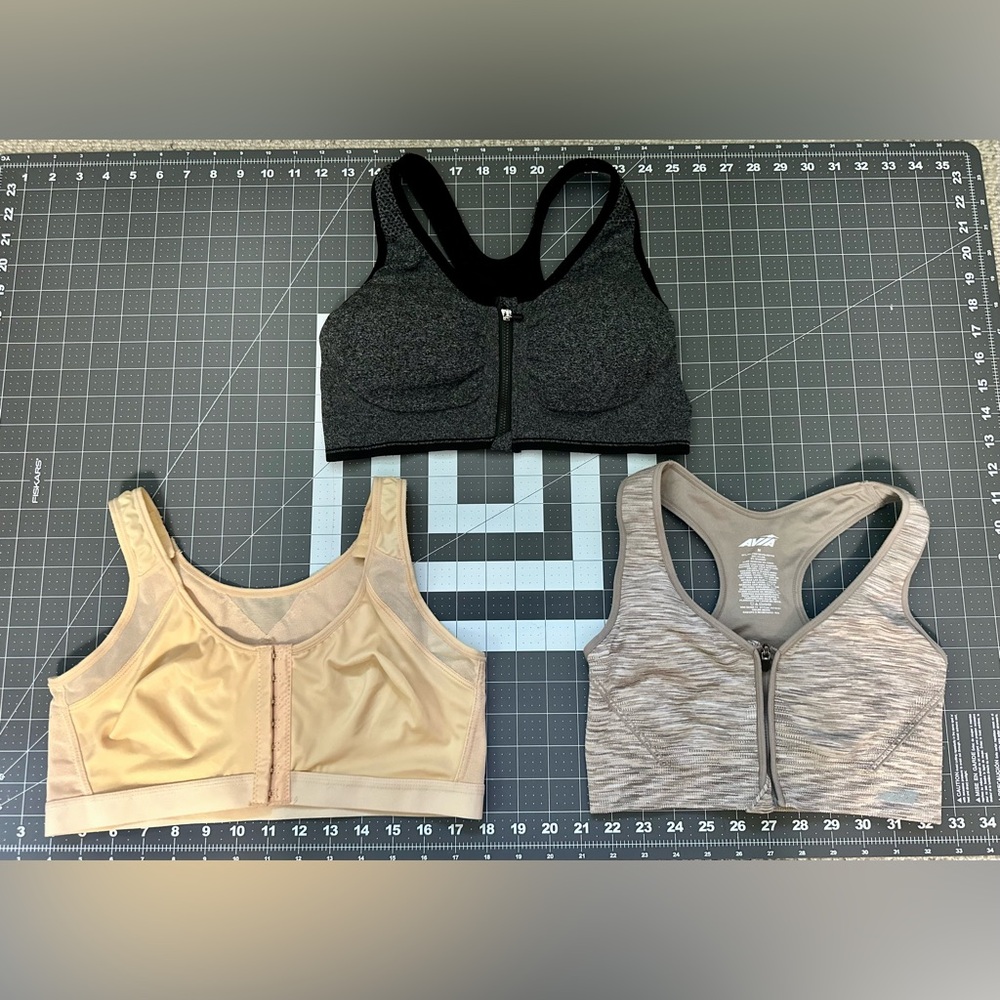 Set of Three Front-Open Recovery Bras